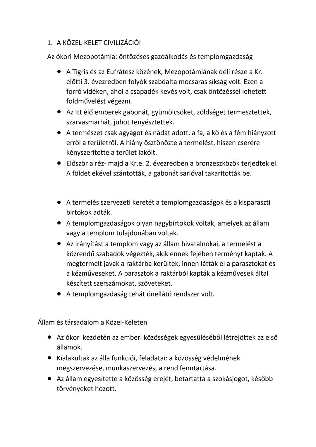 Közel-kelet civilizációi