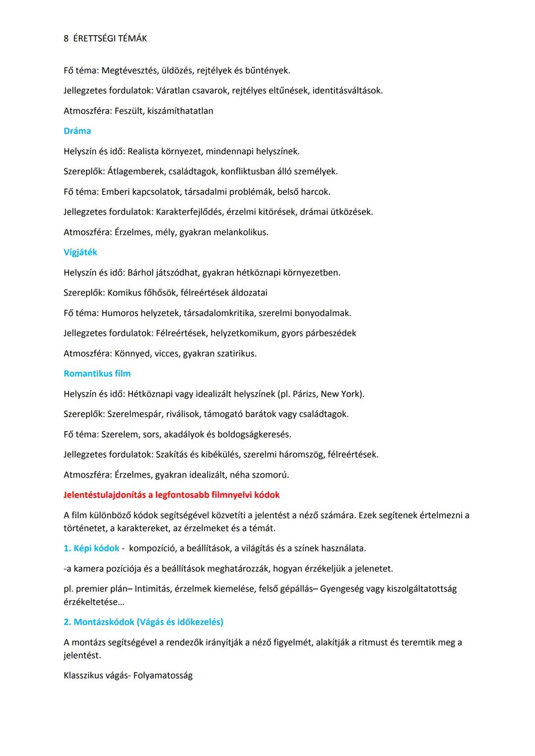 1 ÉRETTSÉGI TÉMÁK
A mozgókép előtti mozgásábrázolás, A technikai képalkotás technikatörténete
Barlangrajz - dombormű (történet - sorozat) -