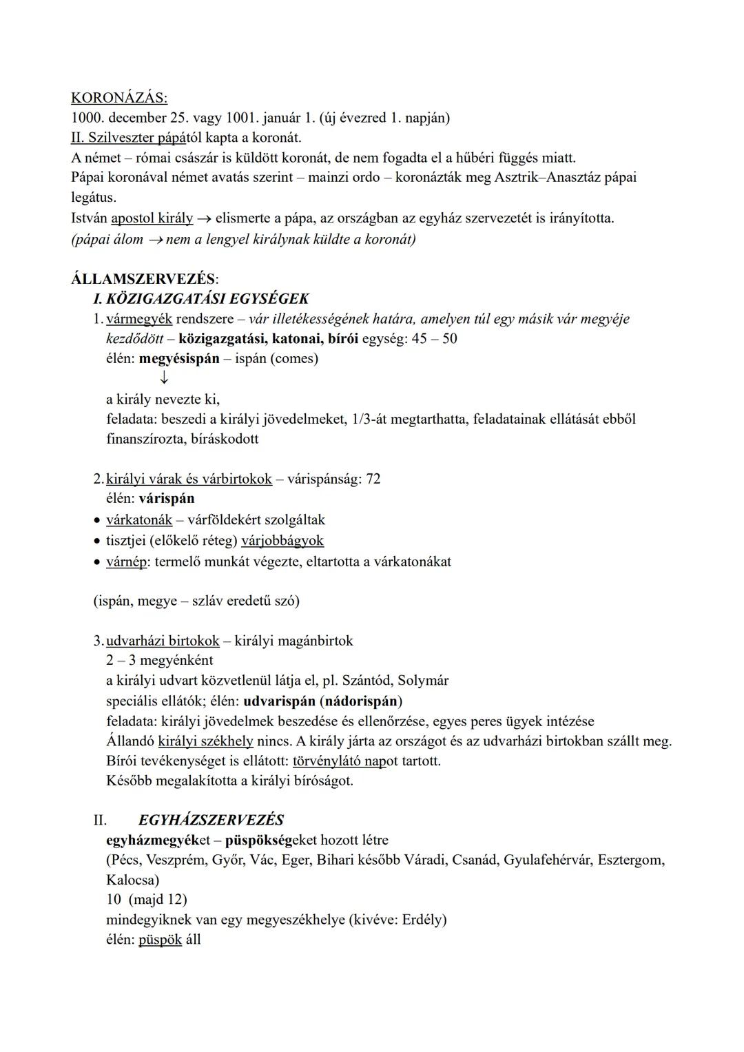 Államalapítás
FEJEDELMEK: Álmos, Árpád, Szabolcs, Fajsz, Taksony
szeniorátus
Géza fejedelem (972-997) Árpád dédunokája
keménykezű, határozot