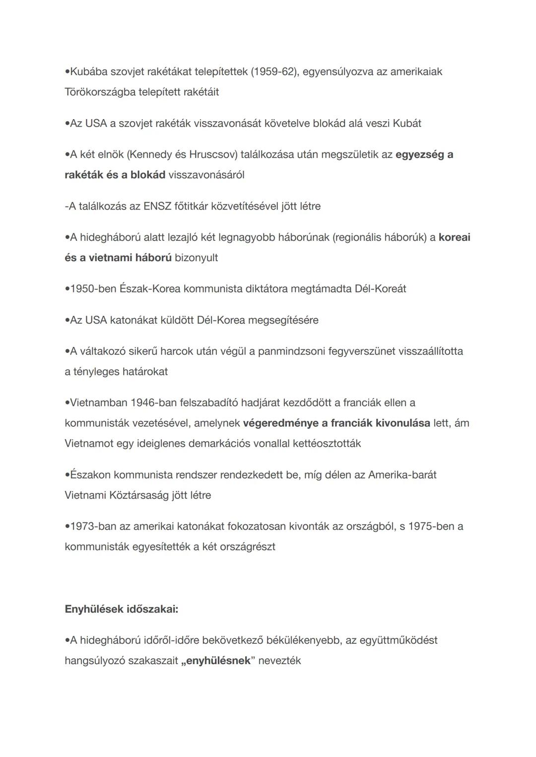 A hidegháborús szembenállás jellemzői
A hidegháborúhoz vezető út:
A második világháború idején (1939-1945) a különböző politikai vezetésű
ha
