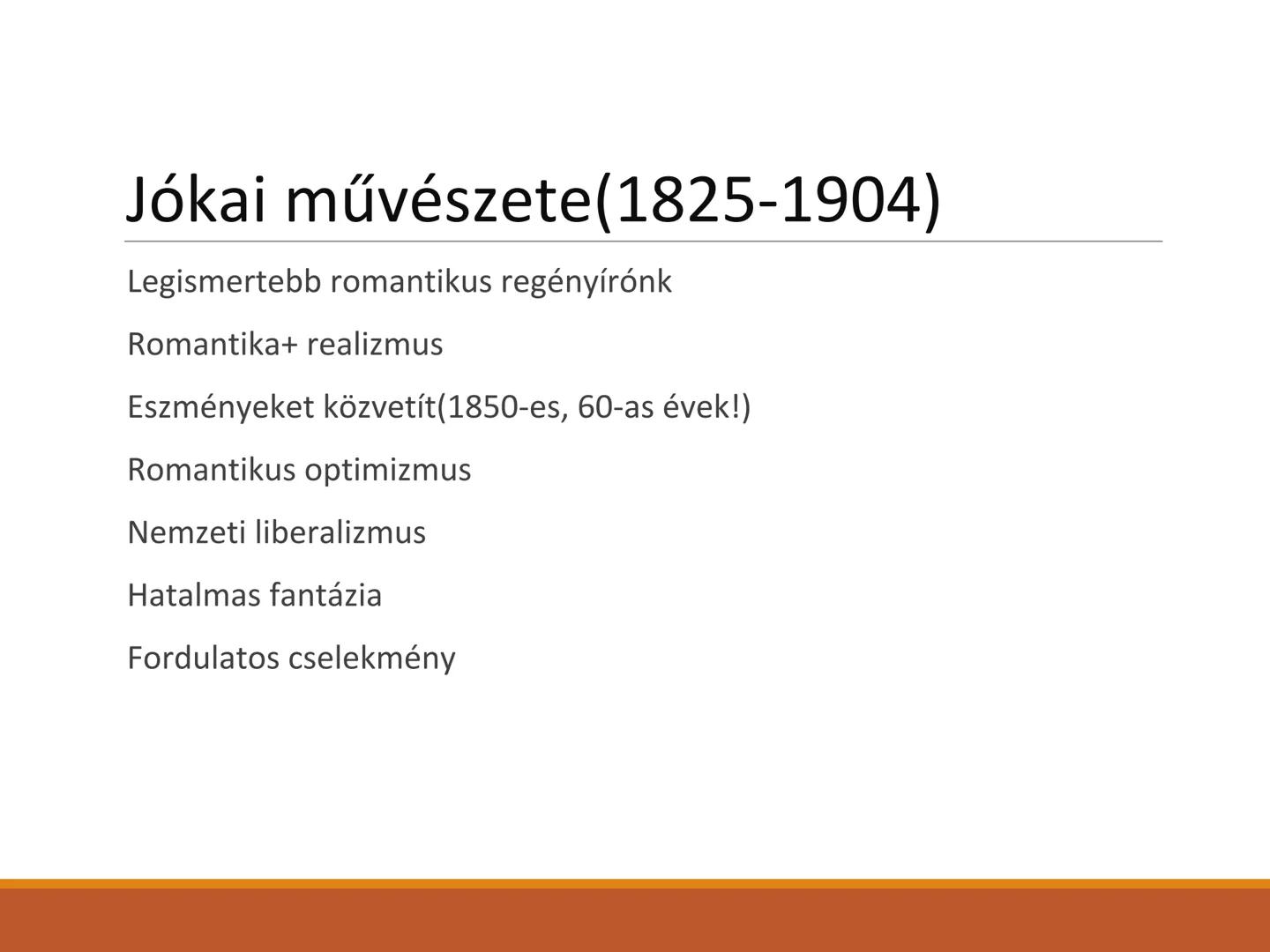 Jókai Mór: Az arany ember Jókai Mór életrajza
Komáromban született, 1825.
február 18-án kisbirtokos,
református nemesi családba,
édesapja Jó
