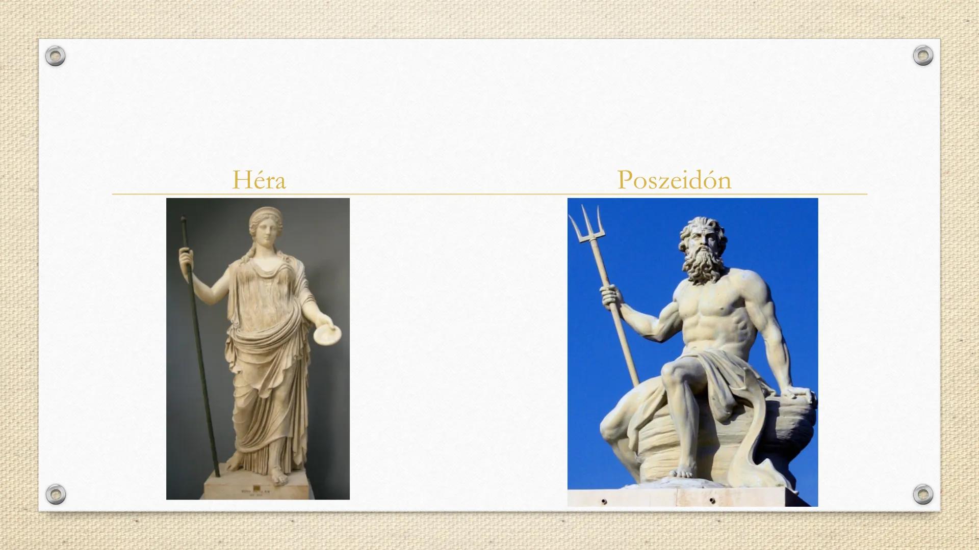 A görög mitológia
Múzák és istenek A mítoszok
• Görög müthosz szóból
• Magyarázzák a világ keletkezését, egy nép, jelenség eredetét
eredetm