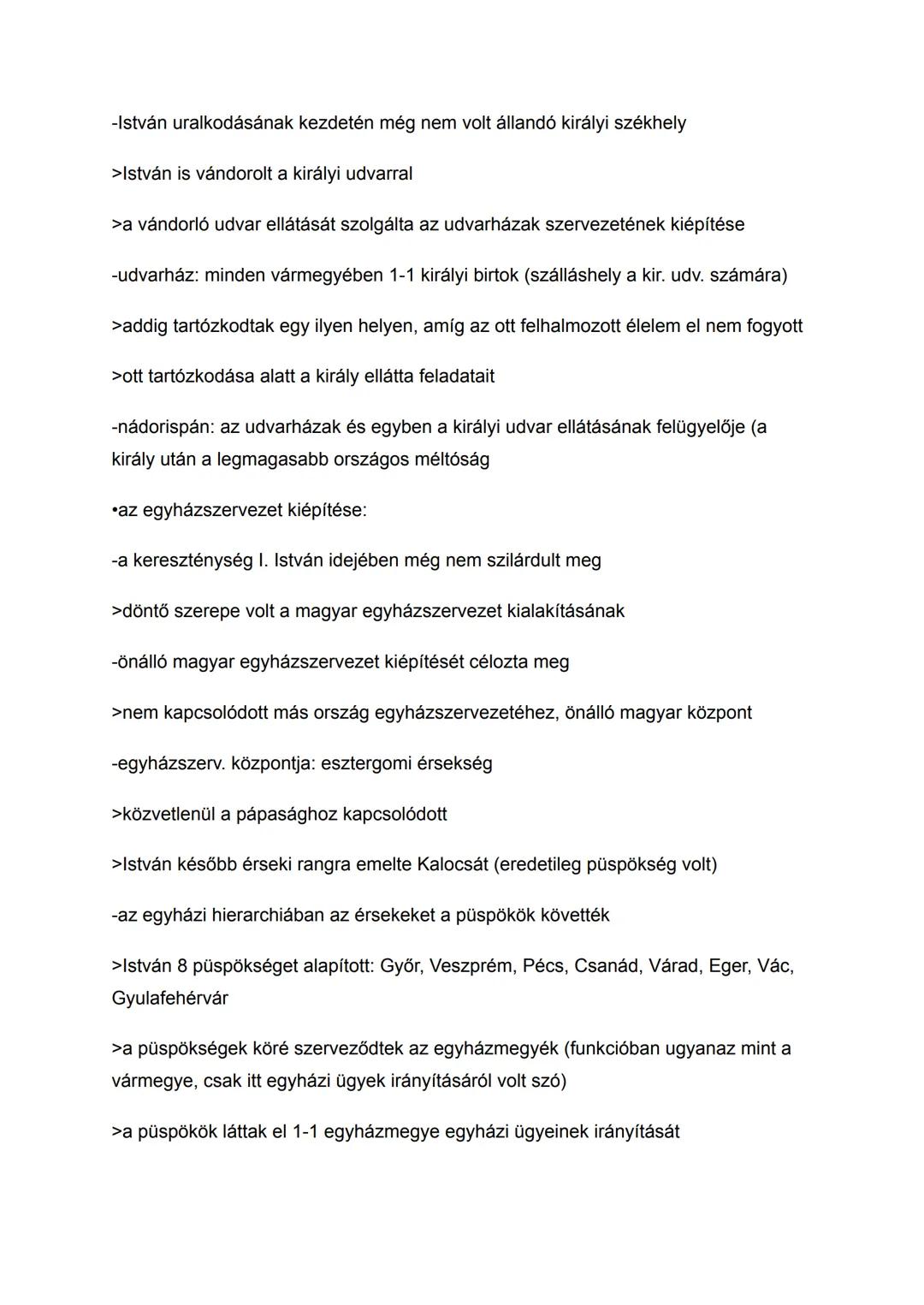 Géza fejedelemsége és I. (Szent) István államszervező
tevékenysége
Az államalapítás előzményei - honfoglalás és kalandozások:
•honfoglalás: