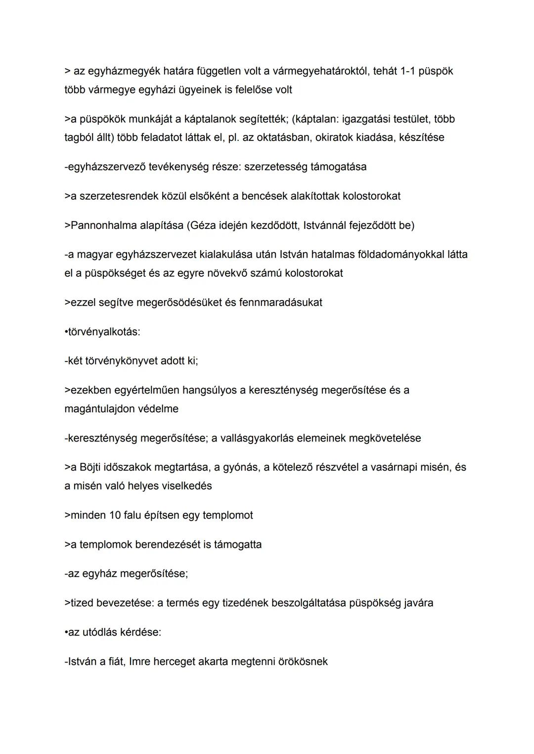 Géza fejedelemsége és I. (Szent) István államszervező
tevékenysége
Az államalapítás előzményei - honfoglalás és kalandozások:
•honfoglalás: