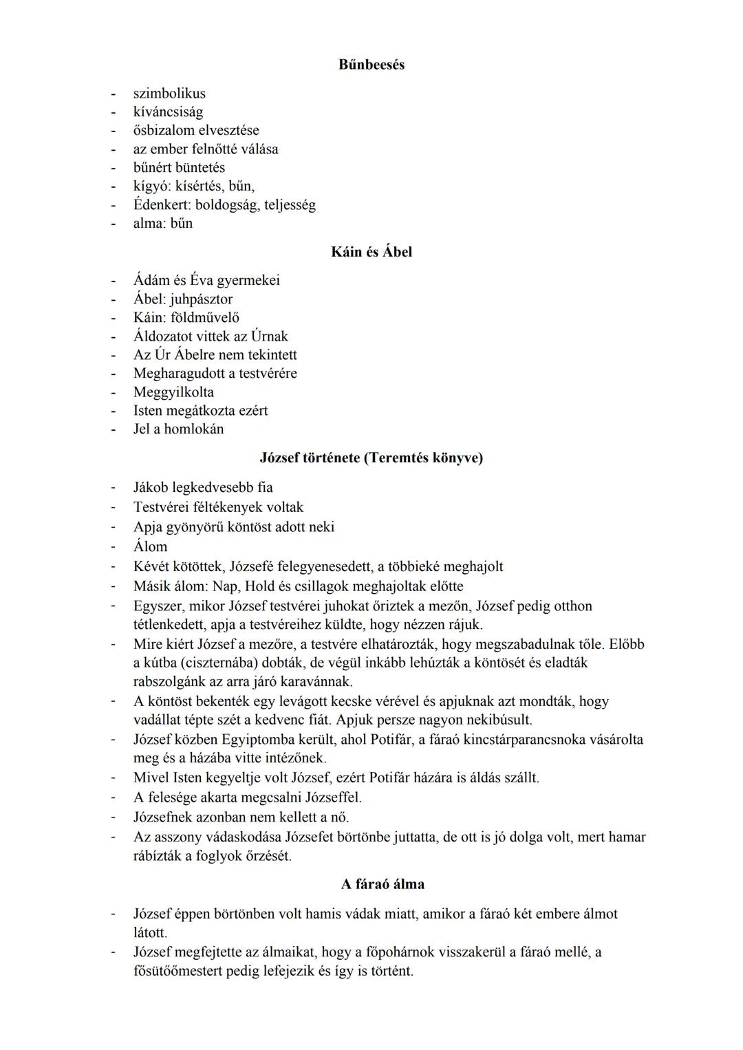 # Biblia
Keletkezés: a Kr. e. 2. évezredtől Kr. u. 100 körülig tartott az egyes részek meg-
írása, és a végleges formája között évszázadok