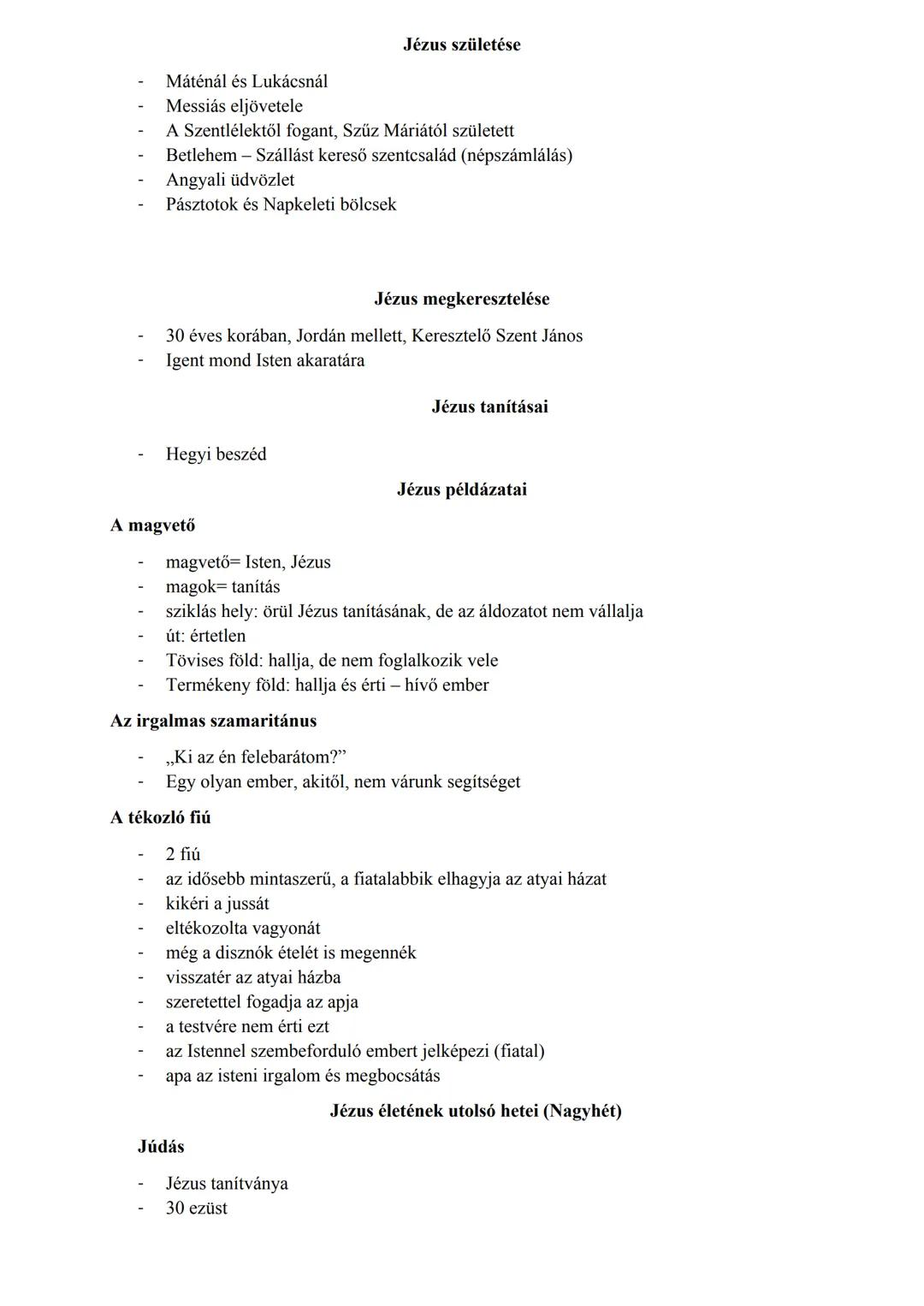 # Biblia
Keletkezés: a Kr. e. 2. évezredtől Kr. u. 100 körülig tartott az egyes részek meg-
írása, és a végleges formája között évszázadok