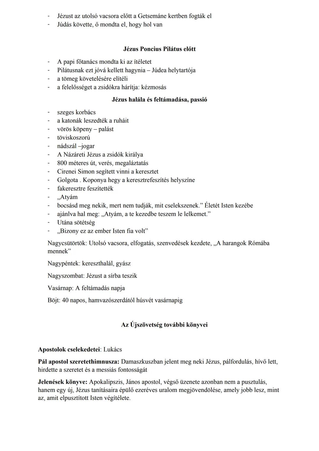 # Biblia
Keletkezés: a Kr. e. 2. évezredtől Kr. u. 100 körülig tartott az egyes részek meg-
írása, és a végleges formája között évszázadok