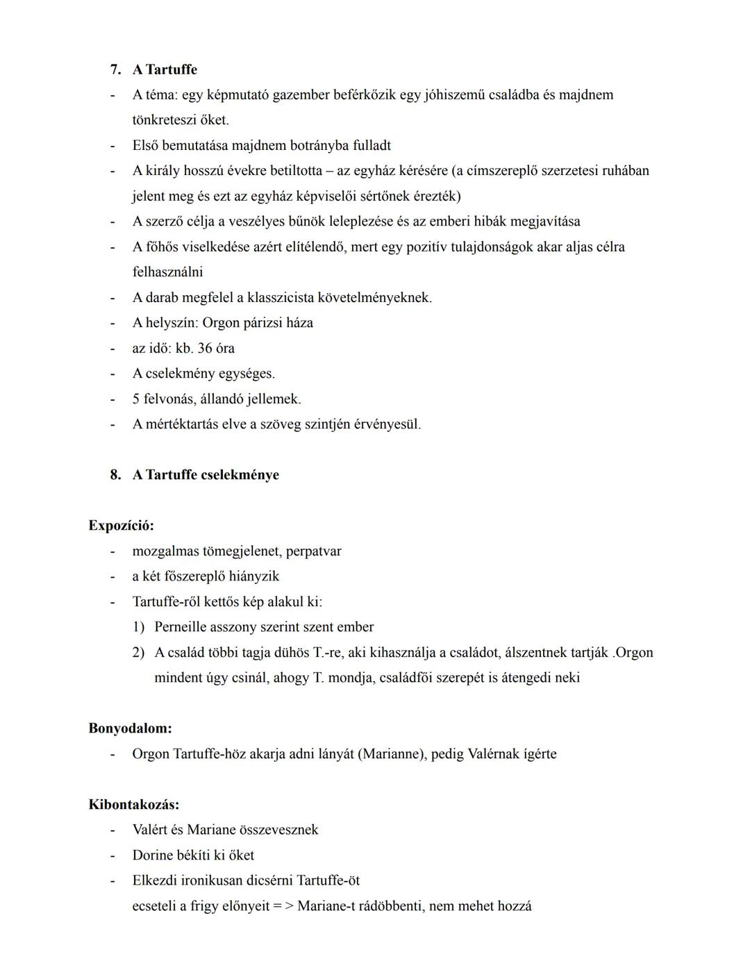 ## A francia klasszicista dráma, Moliére - Tartuffe
1. **Történelmi háttér:**
- Európa szerte a 17. század a barokk időszaka
- Franciaorszá