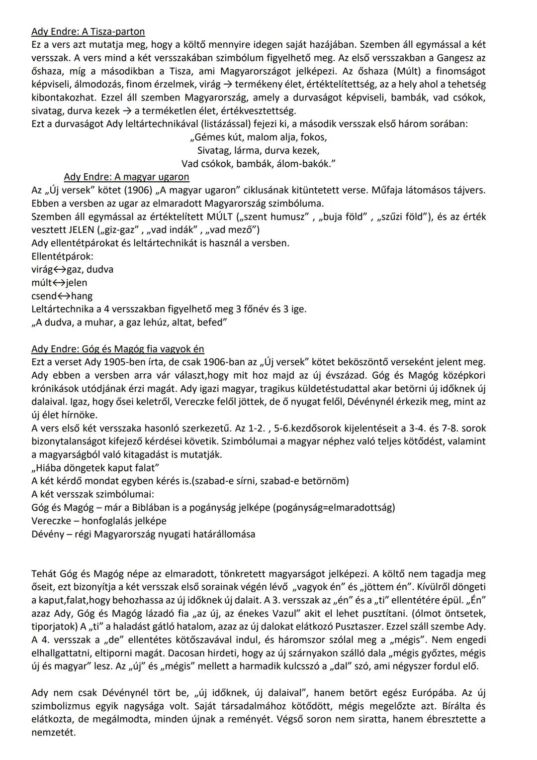 ## 1. tétel Ady Endre magyarság-versei
(Memoriter: Góg és Magóg fia vagyok én/ A magyar ugaron/ A Tisza-parton)
### Ady Endre Élete:
Ady E