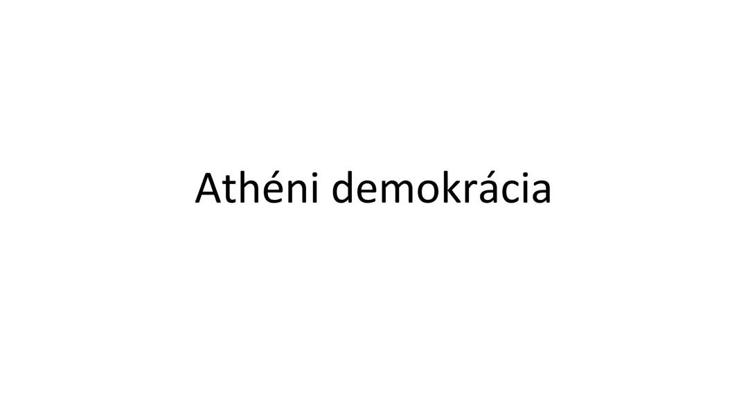 Athéni demokráció