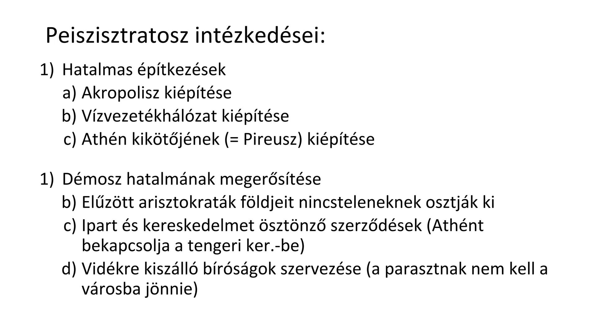 Athéni demokracia Drakón
Athéni politikus (nem archón!), aki Kr.e. 621-ben
törvénybe foglalta (=leiratta) a szokásjogot
Törvényei nem maradt