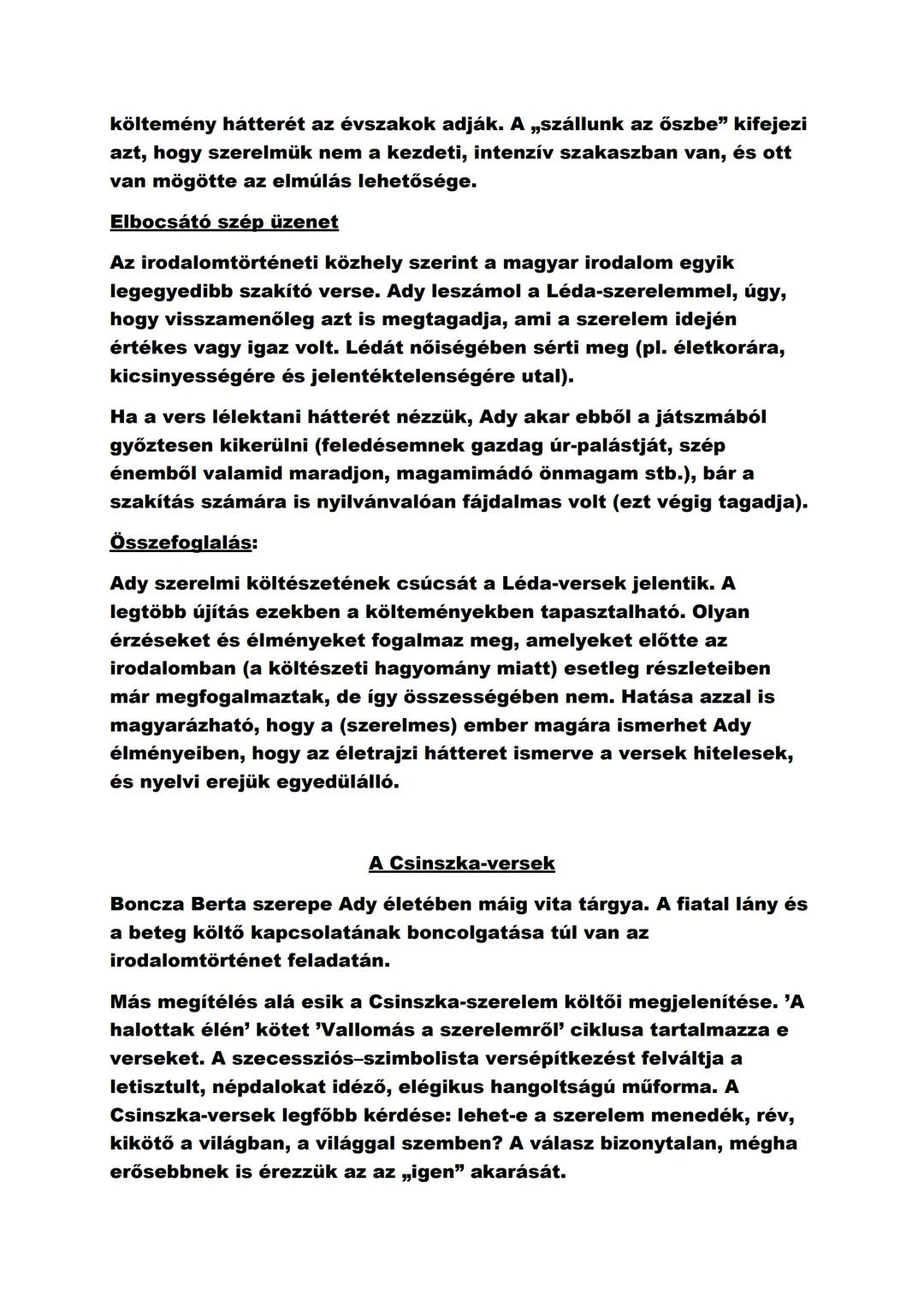 3. tétel
Ady Endre szerelmi költészete
Ady 1877-ben született Érmindszenten (mai Erdély) protestáns
köznemesi családban. Hat ujjal született