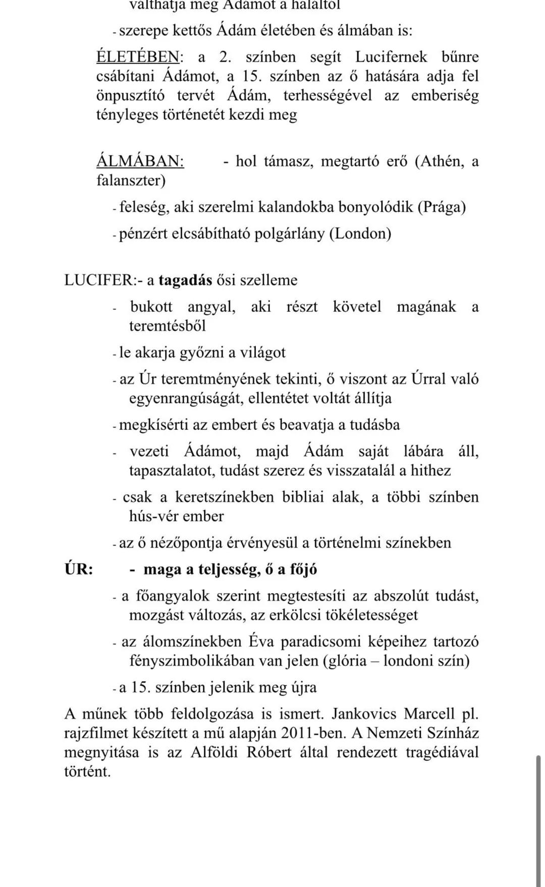 # Madách: Az ember tragédiája
Keletkezés: 1859-60.
Madách felolvassa a művet Szontágh Pálnak, aki azt javasolja, küldjék tovább Aranynak.