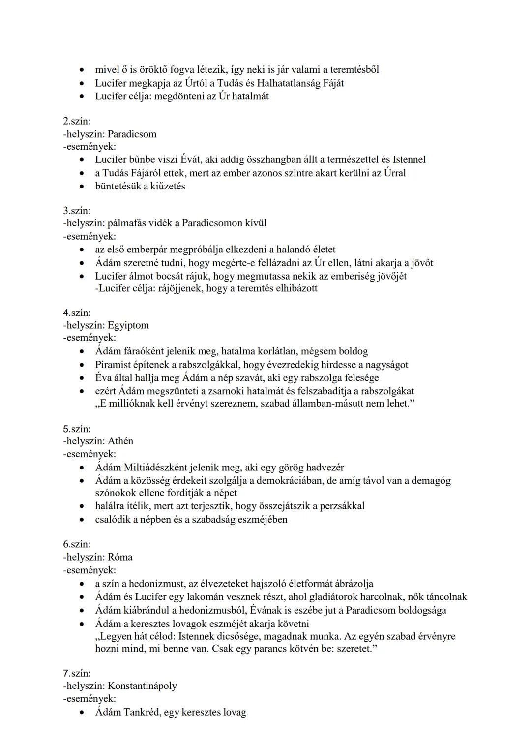 -Madách főműve
10. tétel: Madách Imre: Az ember tragédiája
-műfaj: drámai költemény=verses dráma (a műfajok keveredése tapasztalható:
romant