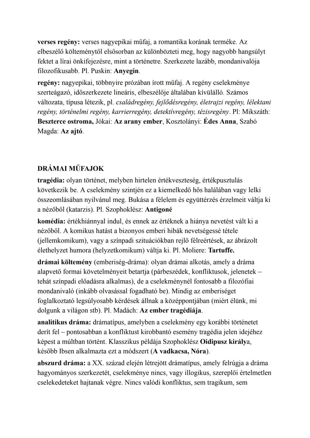 LÍRAI MŰFAJOK
dal: élményeken alapuló, kis terjedelmű lírai műfaj. Egyszerű érzelmet tisztán,
közvetlenül kifejező költemény. Hangneme egysé