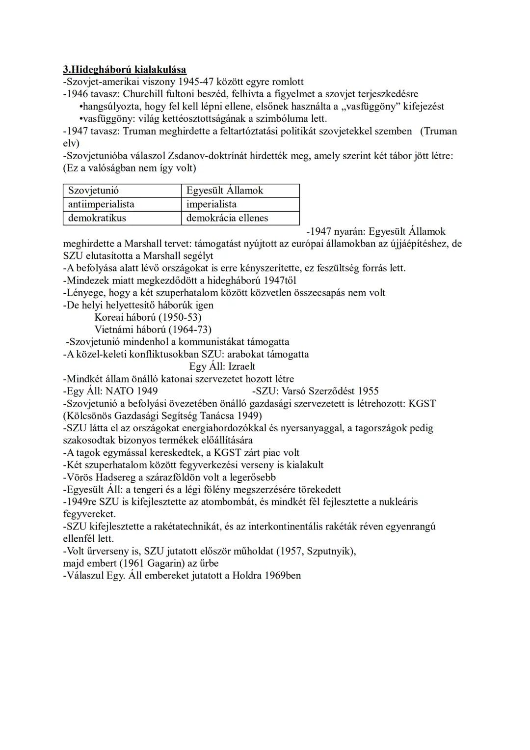 19. A kétpólusú világ kialakulása, a hidegháborús szembenállás
0.Előzmények
- II. Világháború 1945-ben ért véget a tengelyhatalmak vereségév