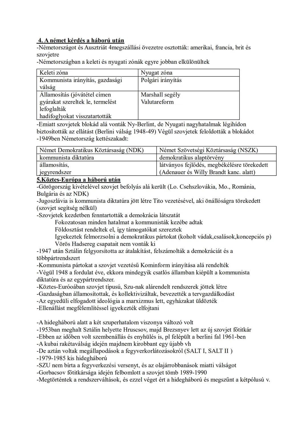 19. A kétpólusú világ kialakulása, a hidegháborús szembenállás
0.Előzmények
- II. Világháború 1945-ben ért véget a tengelyhatalmak vereségév