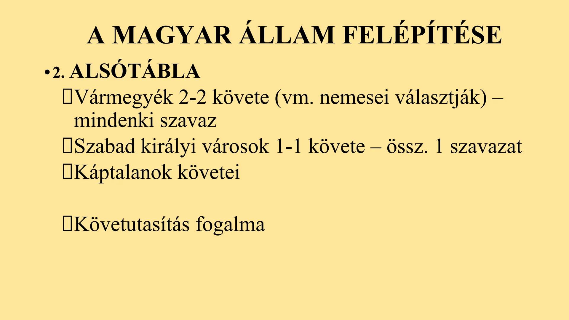 A REFORMKOR A POLITIKAI ÉLET SZÍNTEREI
•XVIII. sz. Magyar Királyság a Habs. Bir. része
•Habs. uralkodó: MO. királya
1740 - 1780: Mária Teréz