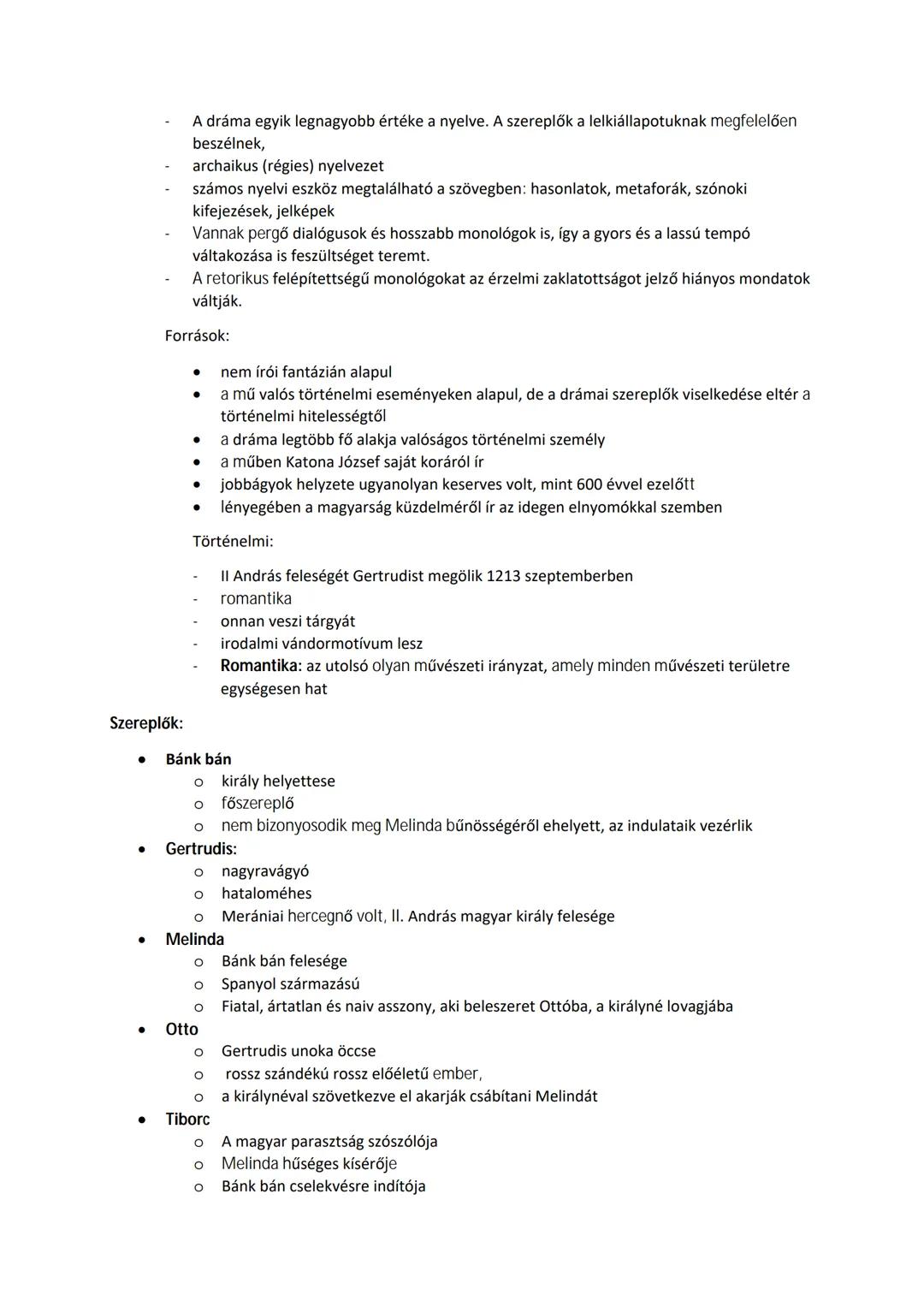 Katona József: Bánk bán
Katona József kiemelkedő szerepet tölt be a magyar drámairodalom történetében. A Bánk bán című
műve, melyet széles k