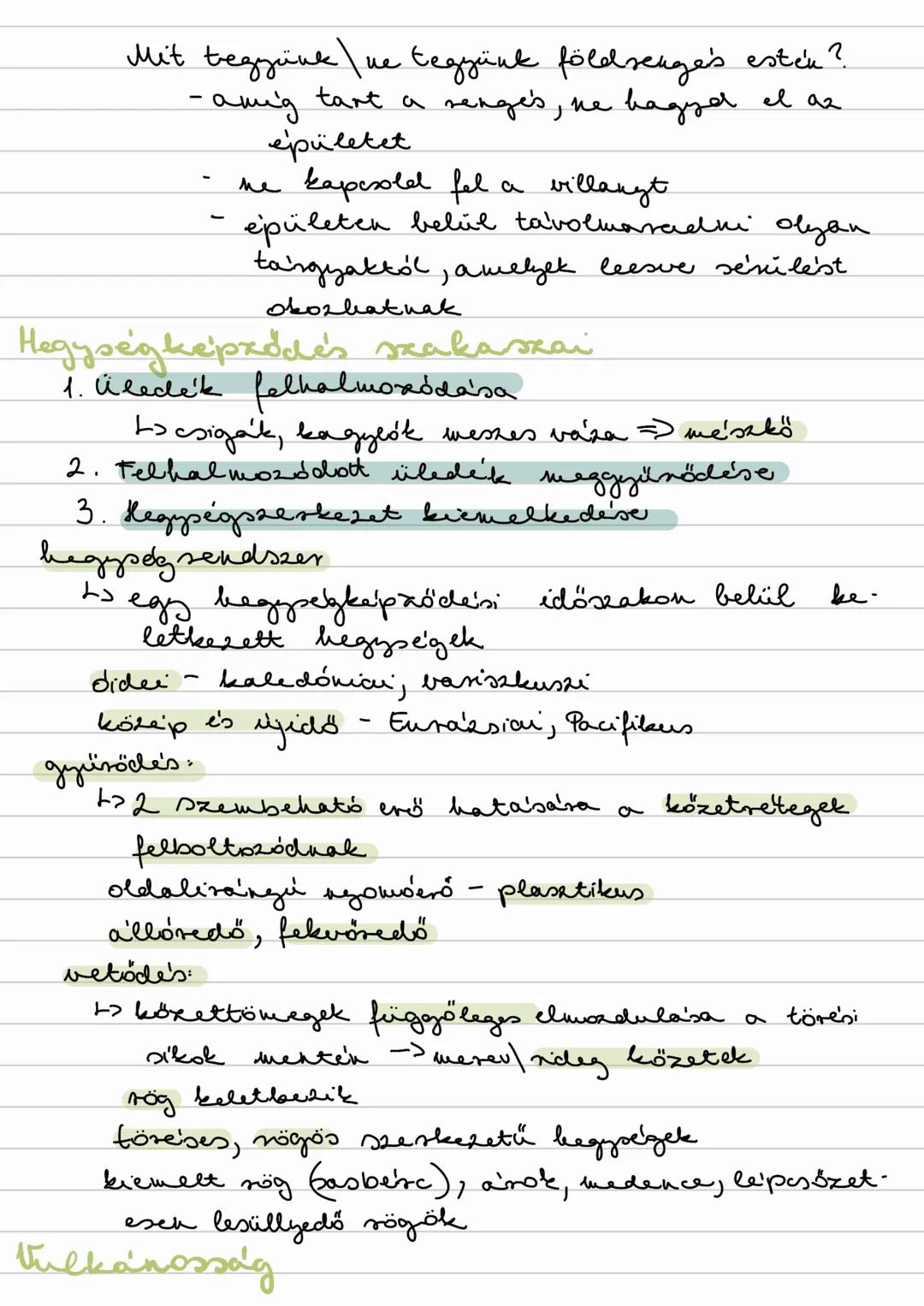 A Fold belső szerkezete
gömbhejas szerkezet: anyagok süniségük szerint
rétegekbe rendeződnek
-> belső gömbhejak
Föld magja felé haladva nö
n