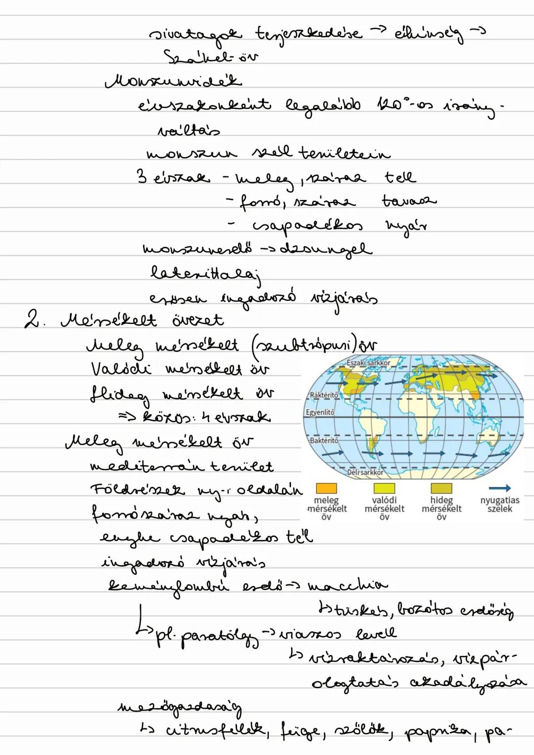 ## Eghajlati övezetesség
Napsugarak eltérő szögben érik el a Föld felszínét
O2: a Föld forgástengelyének ferdesége
Föld alakja (geoid)
Kül