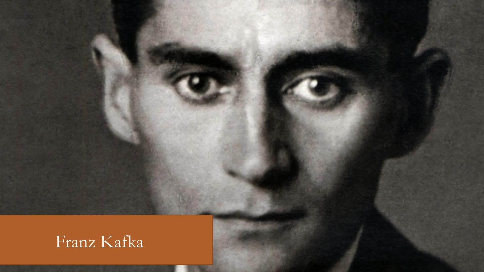 Franz Kafka: Az
átváltozás Franz Kafka Franz Kafka élete és pályaképe
• 1883. július 3., Prága, Csehország - 1924. június 3.,
Kierling, Klos