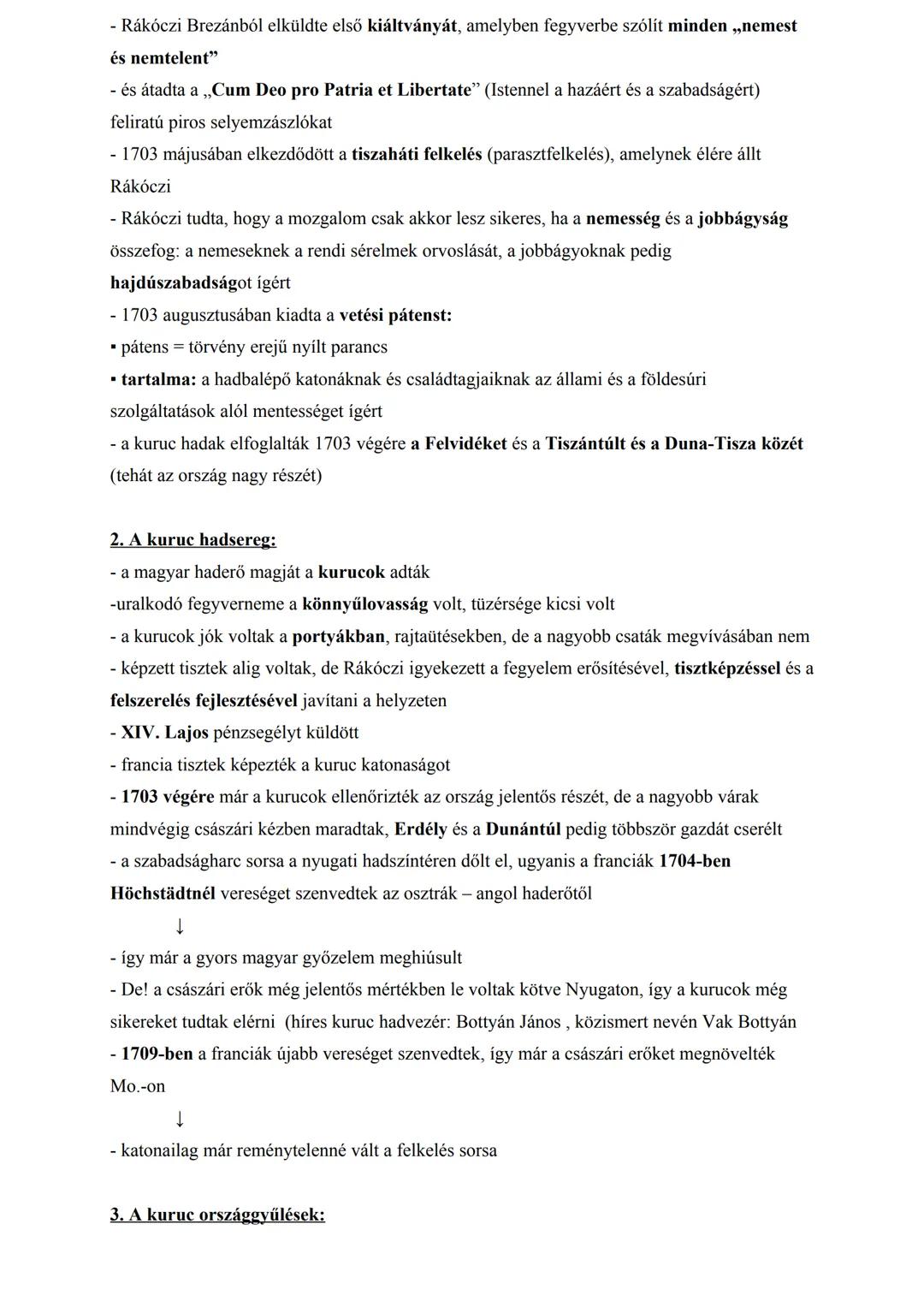 PRÓBAÉRETTSÉGI
11. A Rákóczi-szabadságharc főbb okai, eseményei és eredményei
(1703-1711)
1. A szabadságharc okai (uralkodó: I. Lipót: 1657-