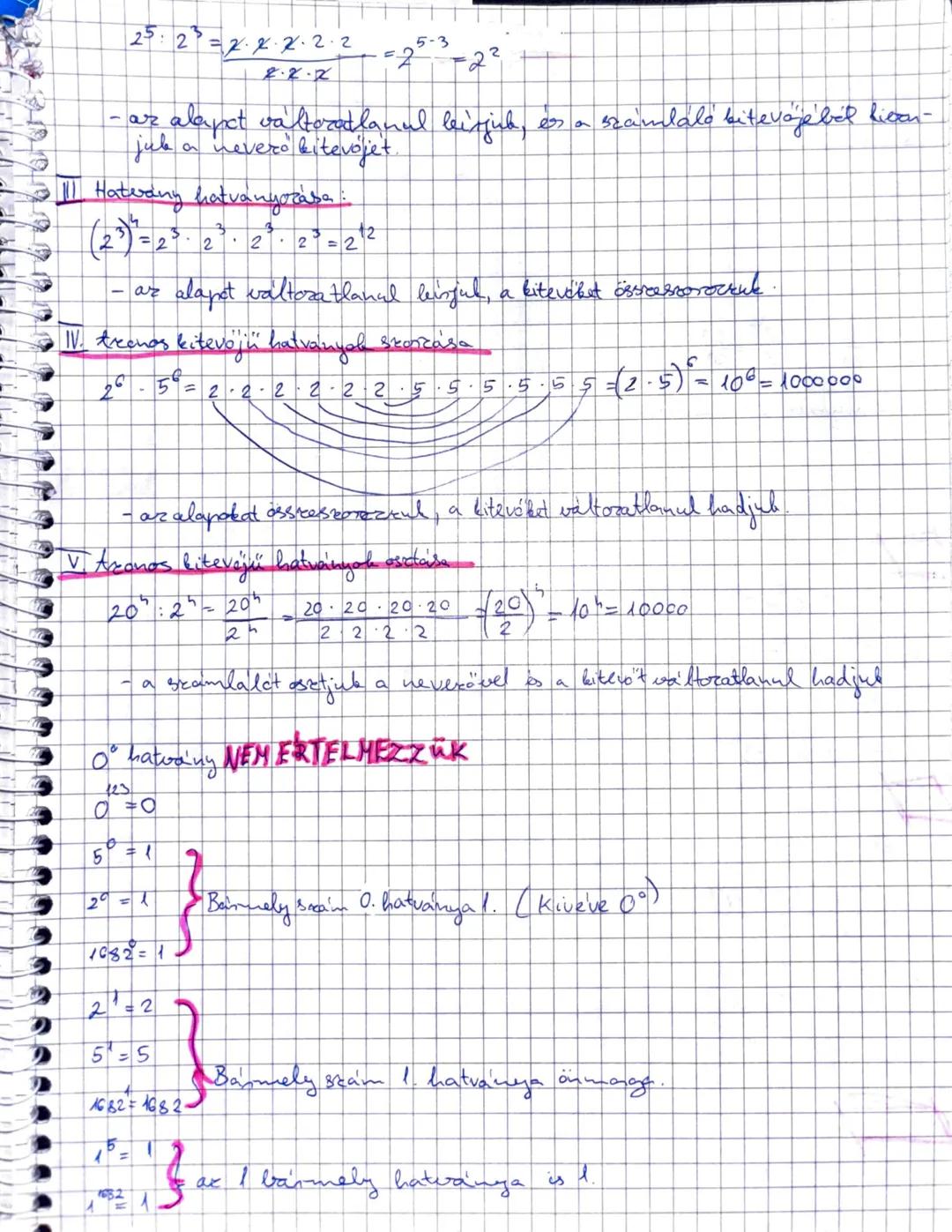 11.30.
52.oπ
Halványozas
Def:
hatvány kitevő
hatvány
alap
hatványalak
(hatvány)
$2^5 = 2
cdot 2
cdot 2
cdot 2
cdot 2 = 32$ ← hatványé