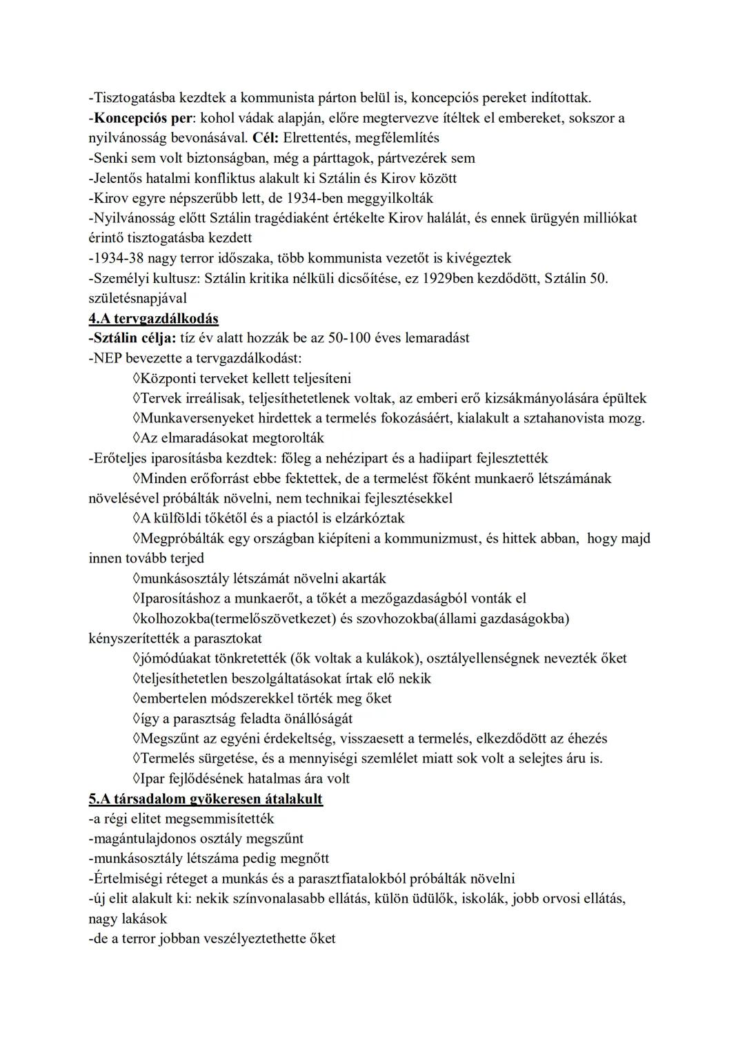 15. A kommunista ideológia és sztálini diktatúra a Szovjetunióban
0. Előzmények:
-Oroszoroszágban a bolsevikok(kommunisták) az első világháb