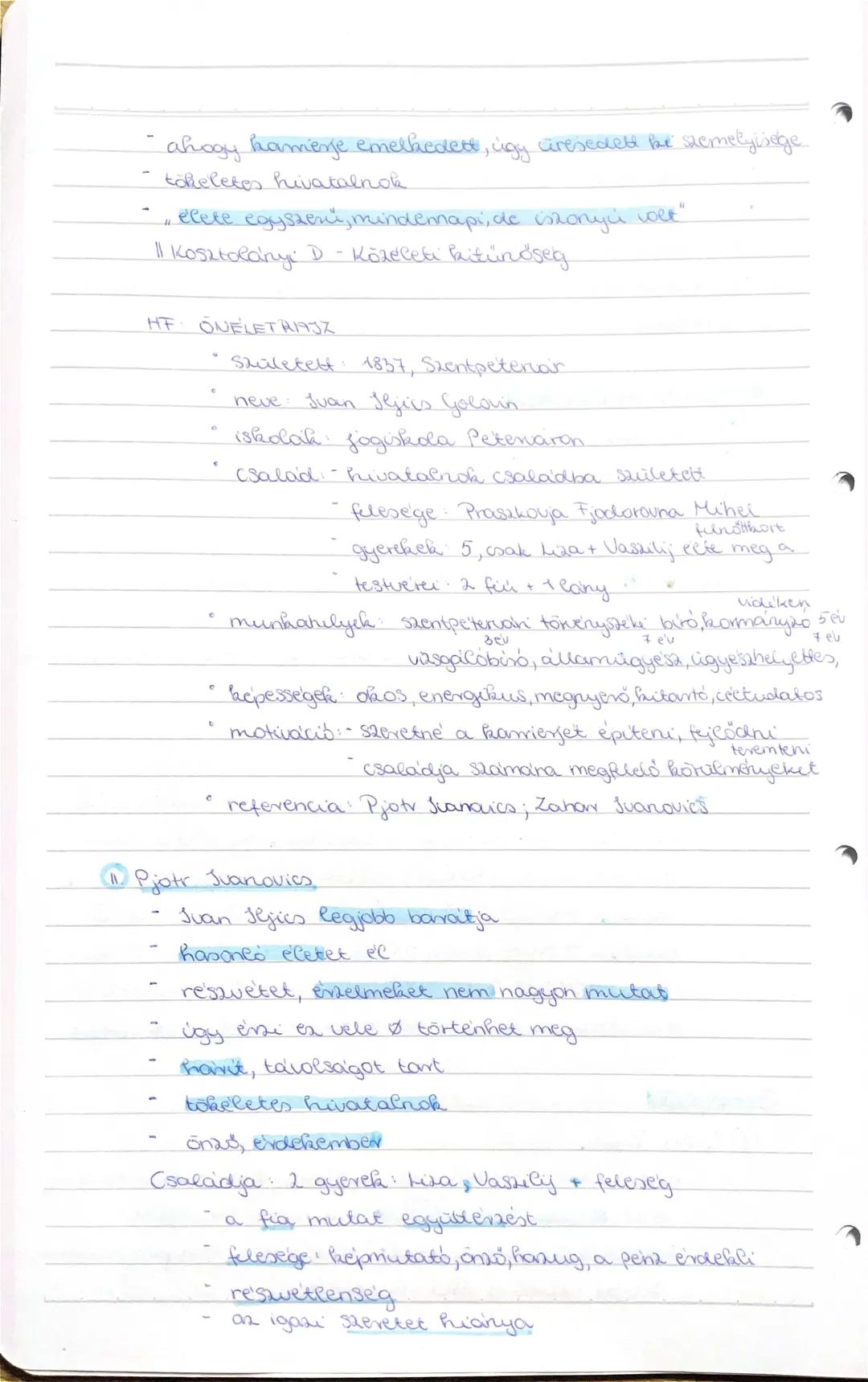 ## Lev Nyikolajevics Tolsztoj
**Élete:**
* Született: 1828, Jasznaja Poljana - Főnemes
* nemesi származás → grófi cím
* kitűnő nevelés, ko