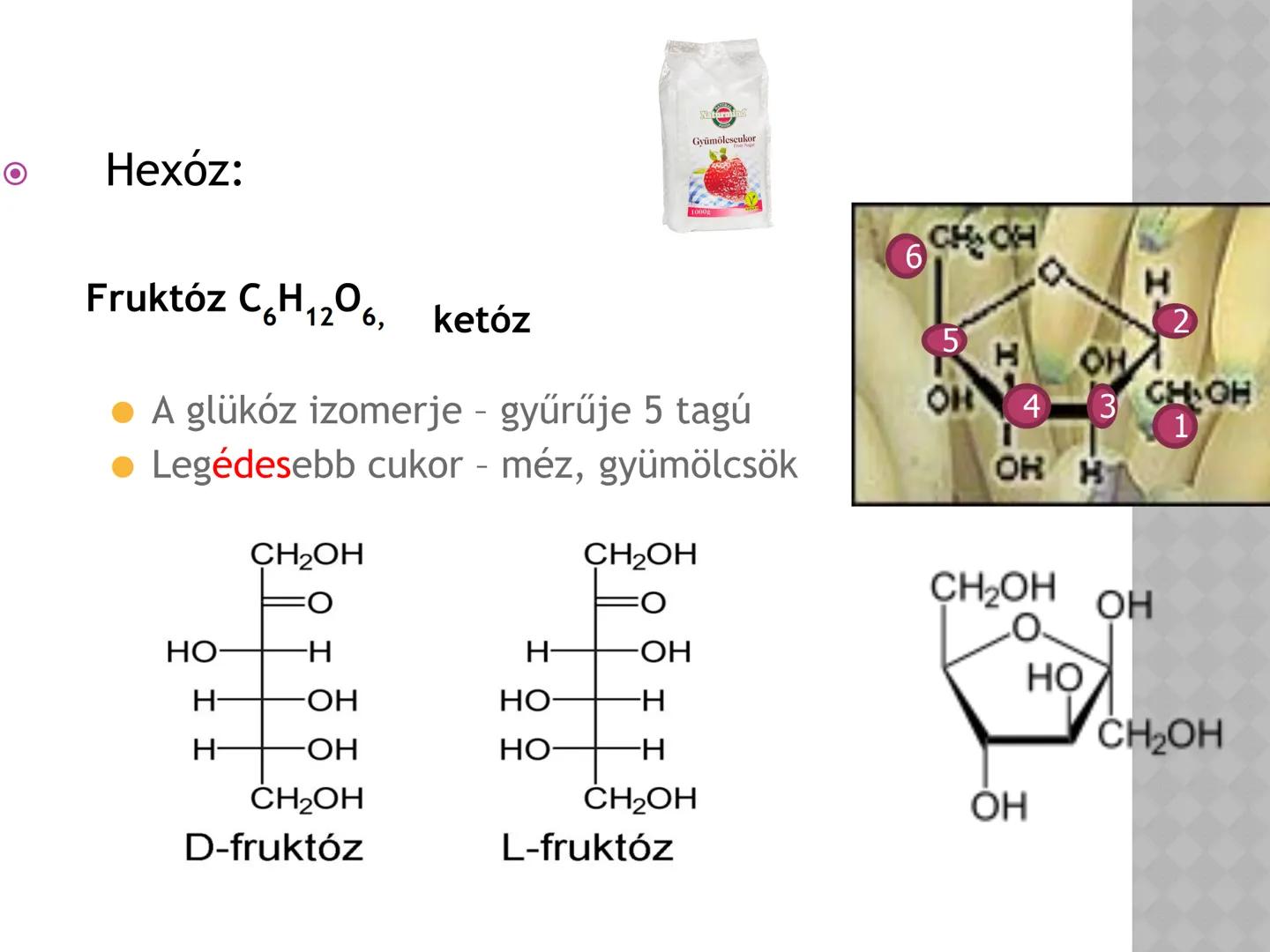 SZÉNIDRÁTOK MEGHATÁROZÁS
• A szénhidrátok (szacharidok. cukrok)
C, H, O tartalmazó szerves vegyületek,
áltálanos képletük C(H₂O)n
• A növény