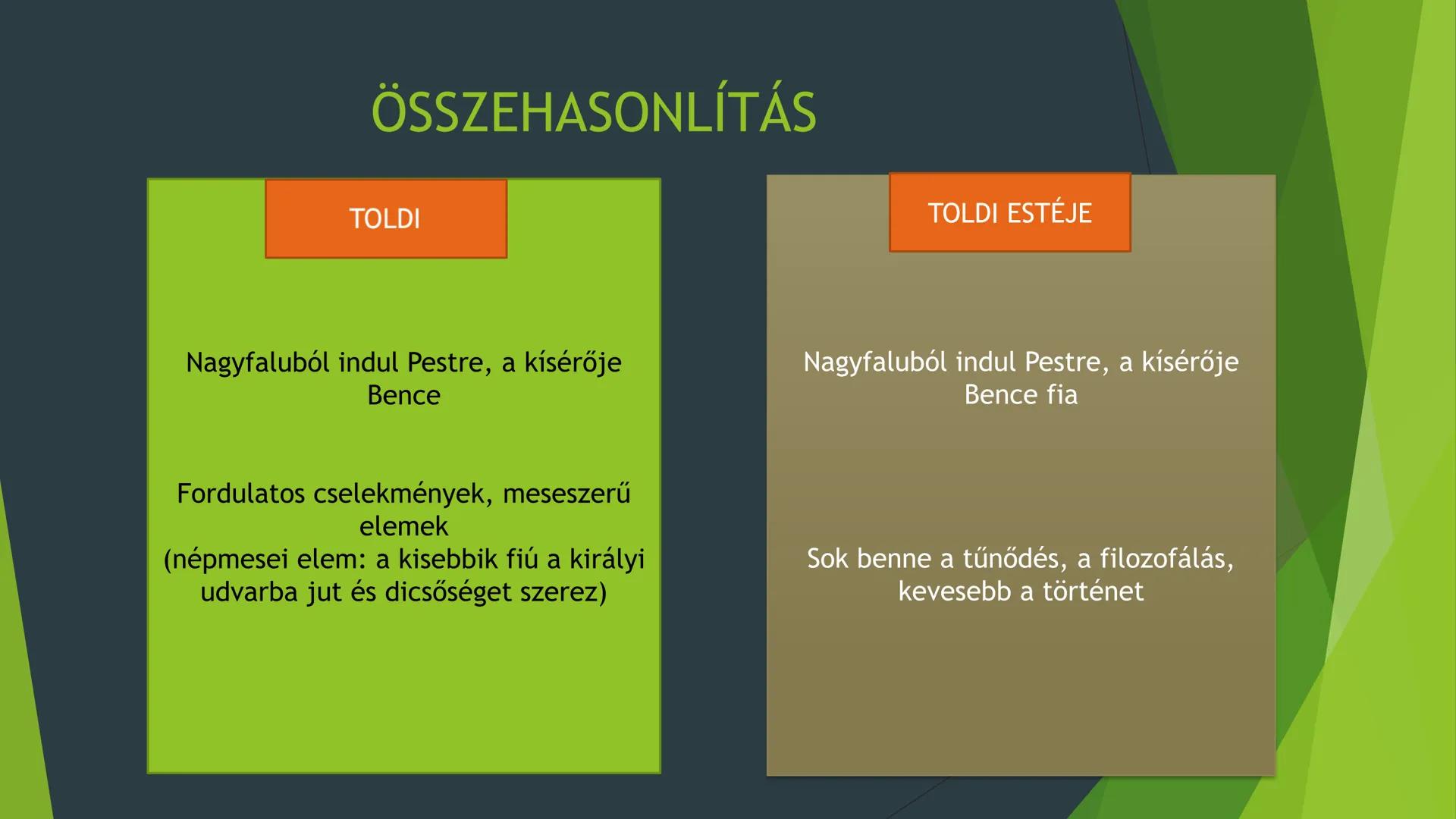 Arany János
Toldi és Toldi estéje ## Arany János
- 1817-ben született Nagyszalontán, a debreceni Református kollégiumban is tanult
- vándor