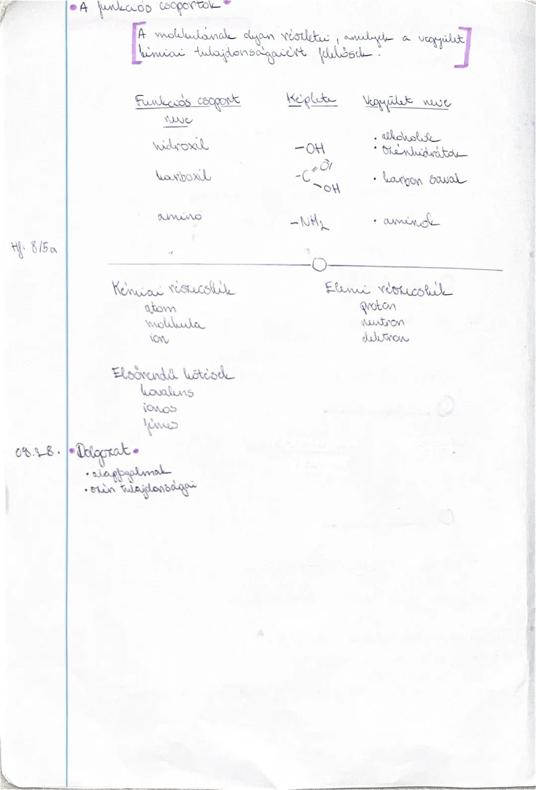 Szerves kémia bevezető – 2. oldal
