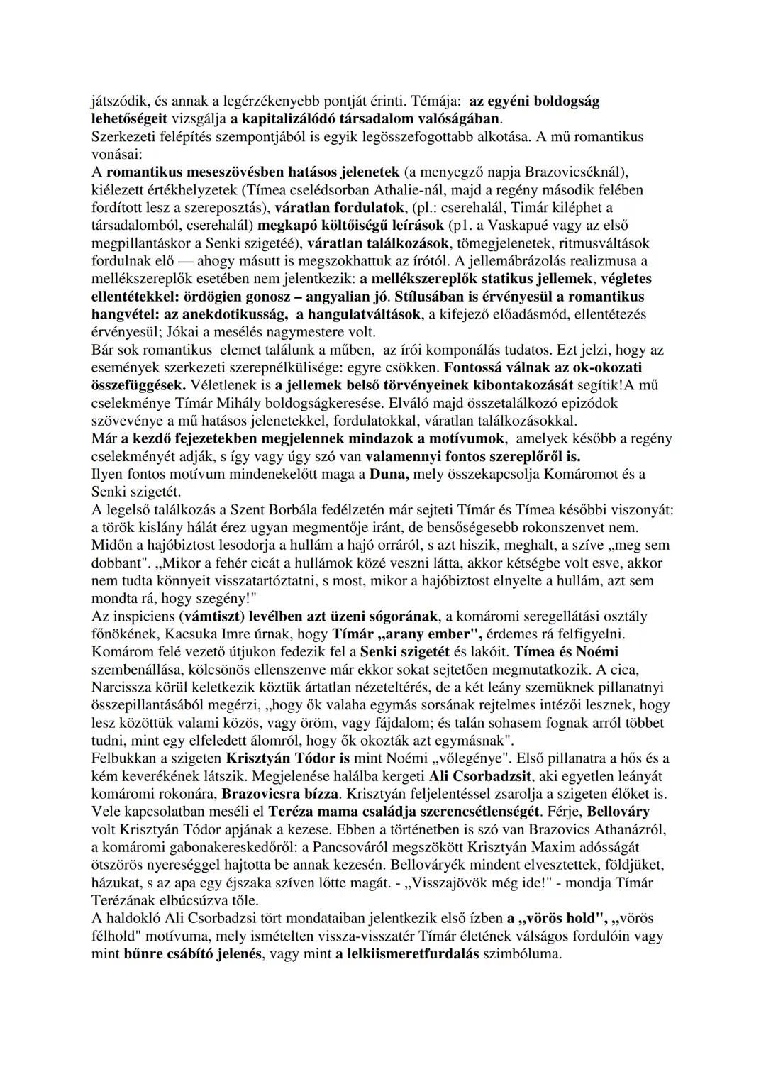 Jókai Mór: Az arany ember
ROMANTIKUS ÉS REALISTA VONÁSOK AZ ARANY EMBER C. REGÉNYBEN
Az arany ember című regény csaknem minden szempontból