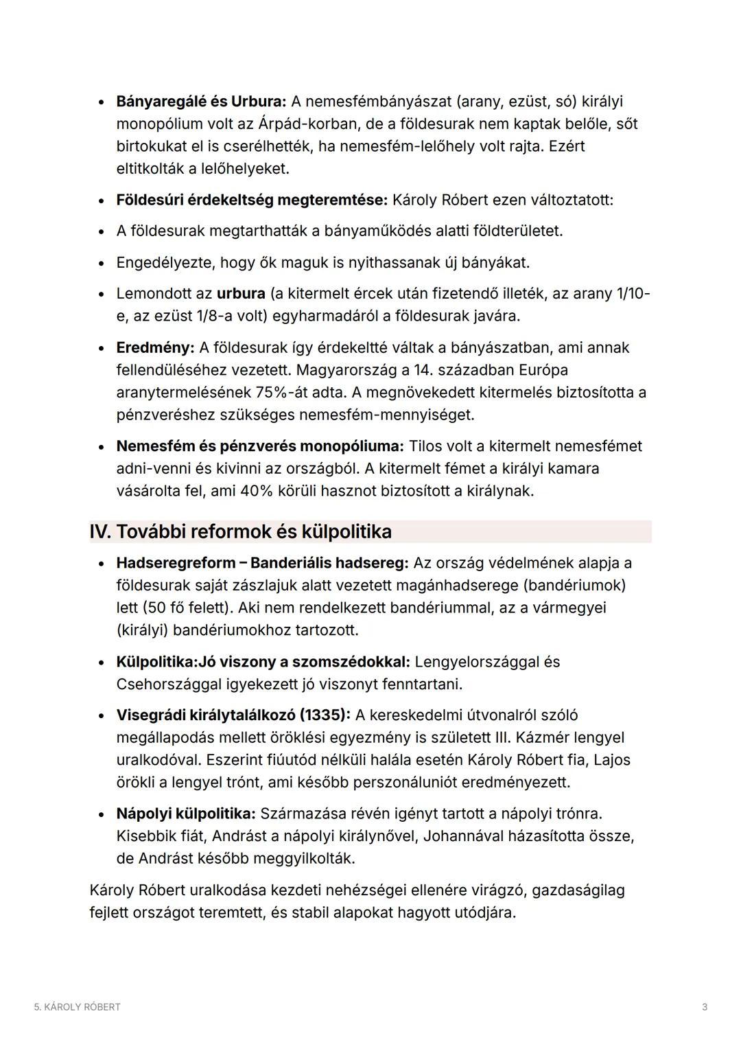 # 5. KÁROLY RÓBERT
Idovonal
Kerdesek
Kulcsszavak
I. Gazdasági-politikai kihívások I. Károly uralkodásának
kezdetén
- Az Árpád-ház kihal