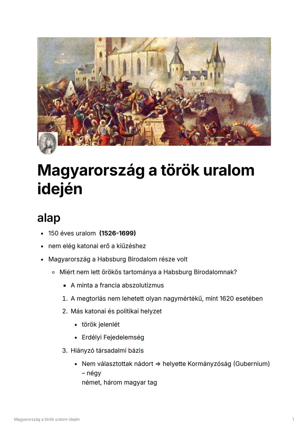 # Magyarország a török uralom
idején
alap
* 150 éves uralom (1526-1699)
* nem elég katonai erő a kiűzéshez
* Magyarország a Habsburg