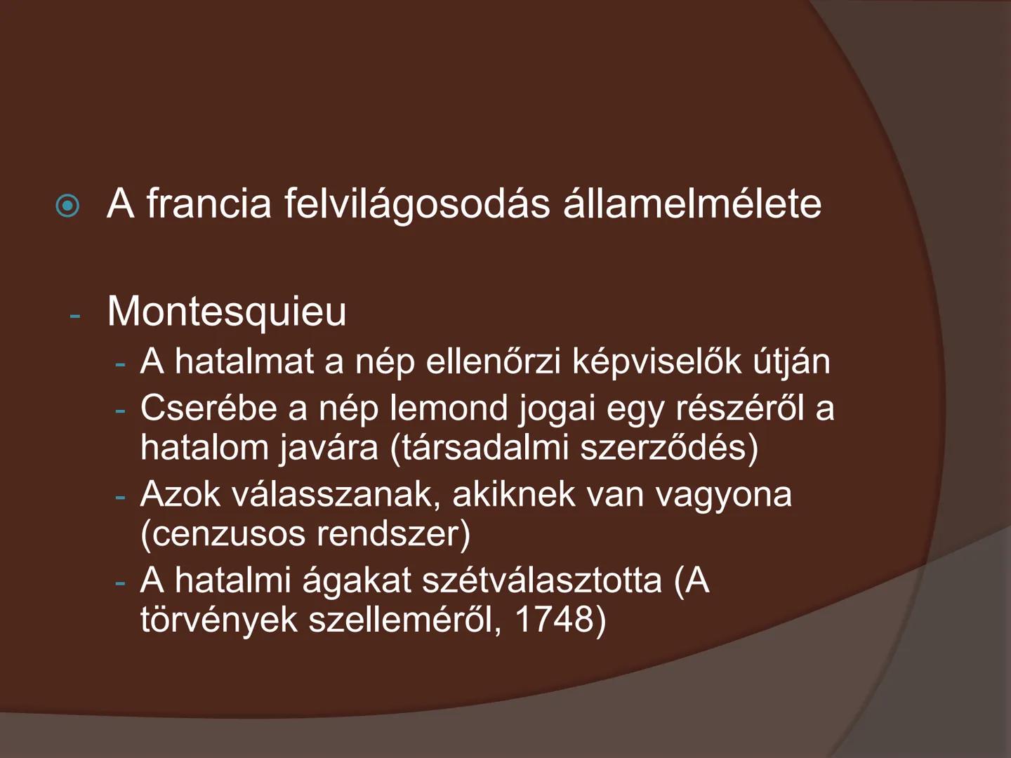 SZELLEMI
FORRADALOM- A
FELVILÁGOSODÁS - A felvilágosodás kiteljesedése
- Angliában jelent meg a XVII. században,
de Franciaországban teljese
