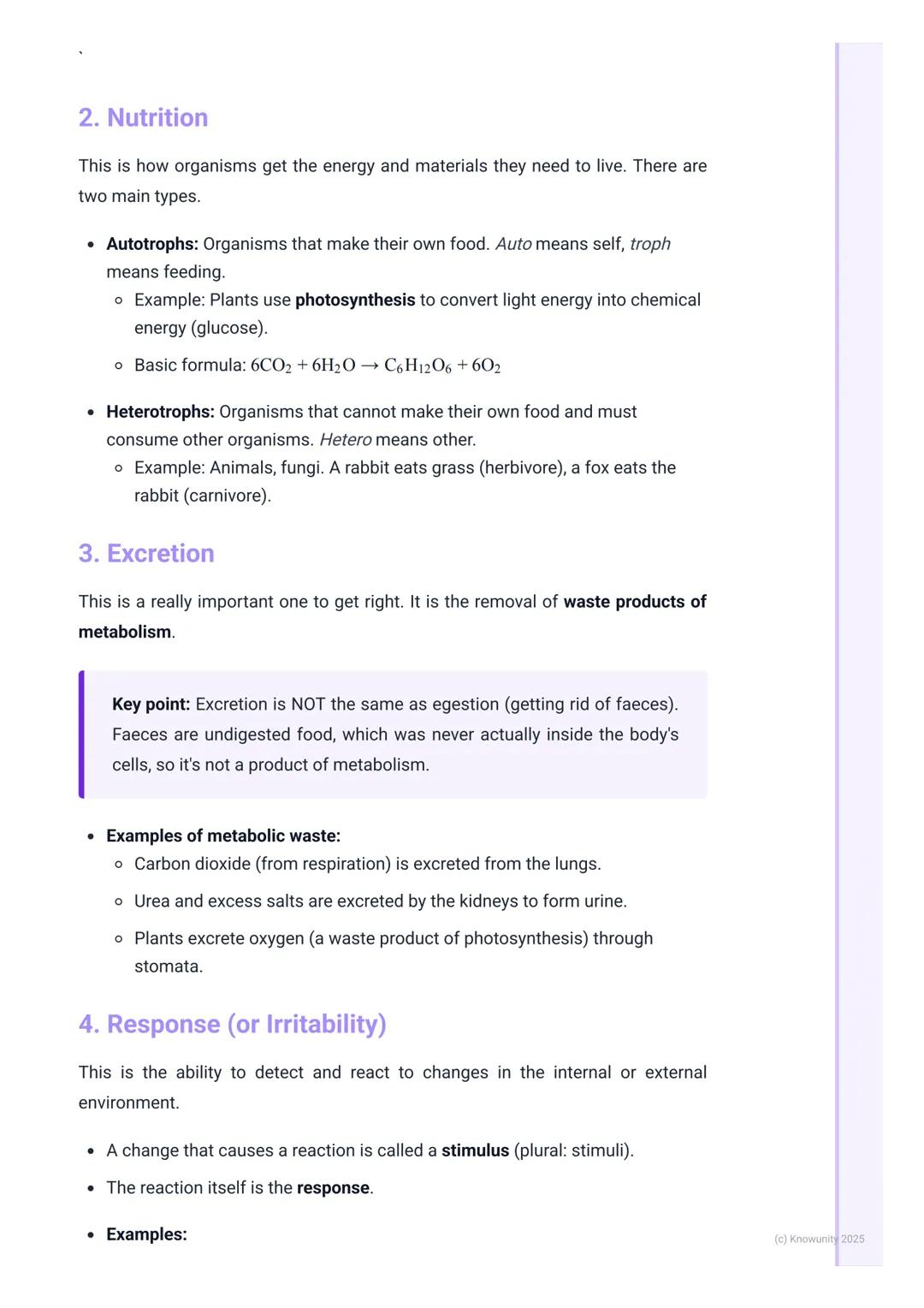 # Characteristics of Life
## What makes something alive?
Biology is the study of life, so the first thing we need to be clear on is what '