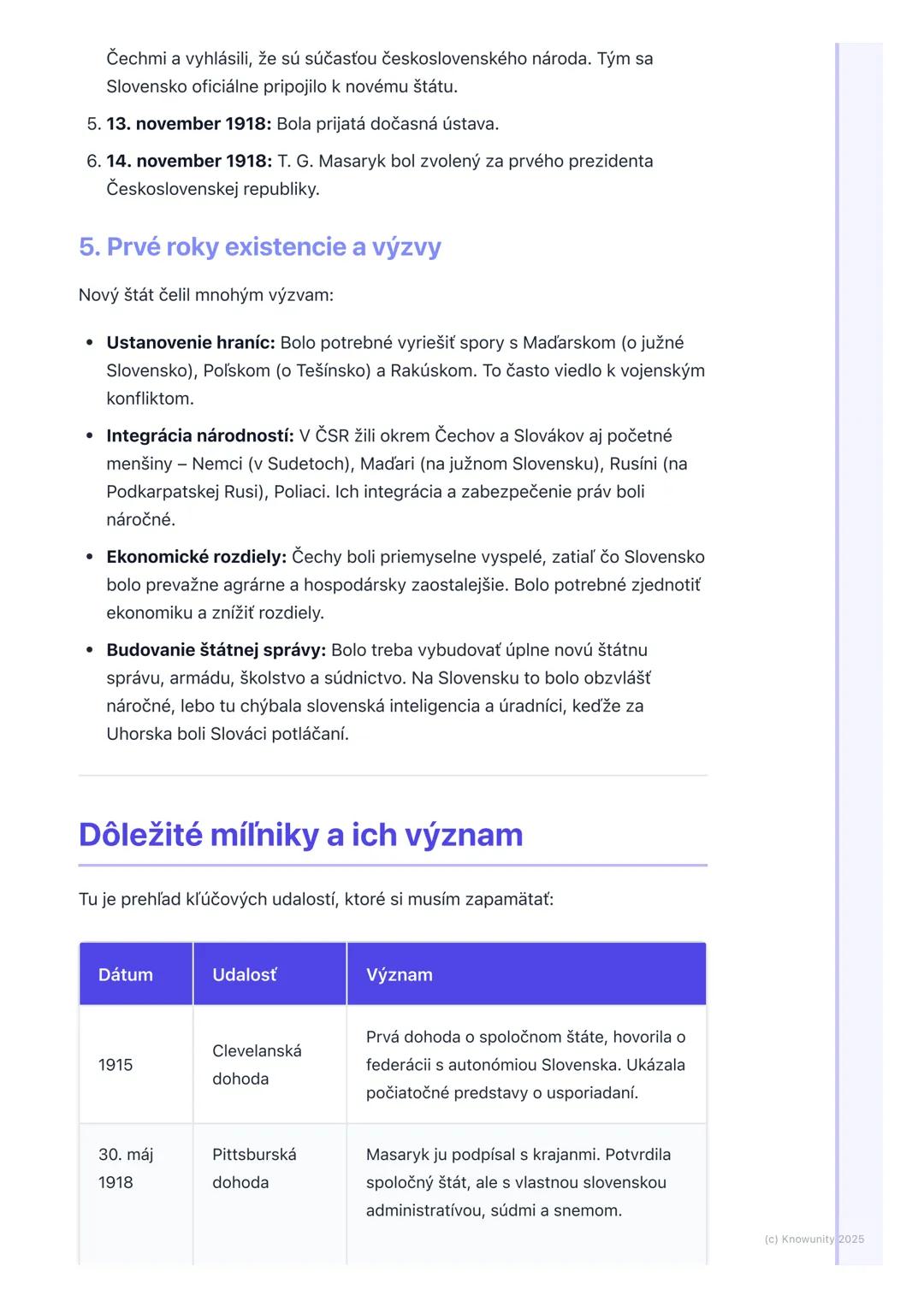 # Vznik Československej
republiky
Prehľad a úvod
Takže, ideme na vznik Československej republiky. Toto je fakt dôležitá téma,
lebo hovorí