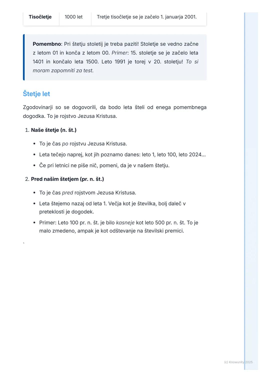 # Čas in zgodovina
## Razumevanje časa v zgodovini
Zgodovina se ukvarja z dogodki, ki so se zgodili v preteklosti. Da bi
razumeli, kaj se