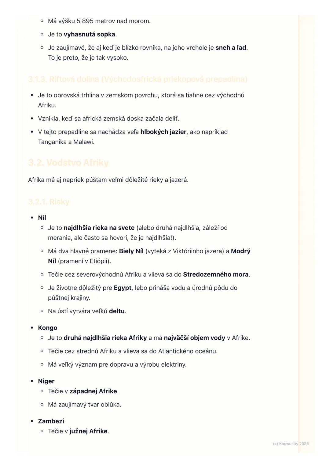 # Povrch a vodstvo Afriky
1. Úvod do povrchu a vodstva Afriky
Afrika je obrovský kontinent a má veľmi rozmanitý povrch a veľa zaujímavých