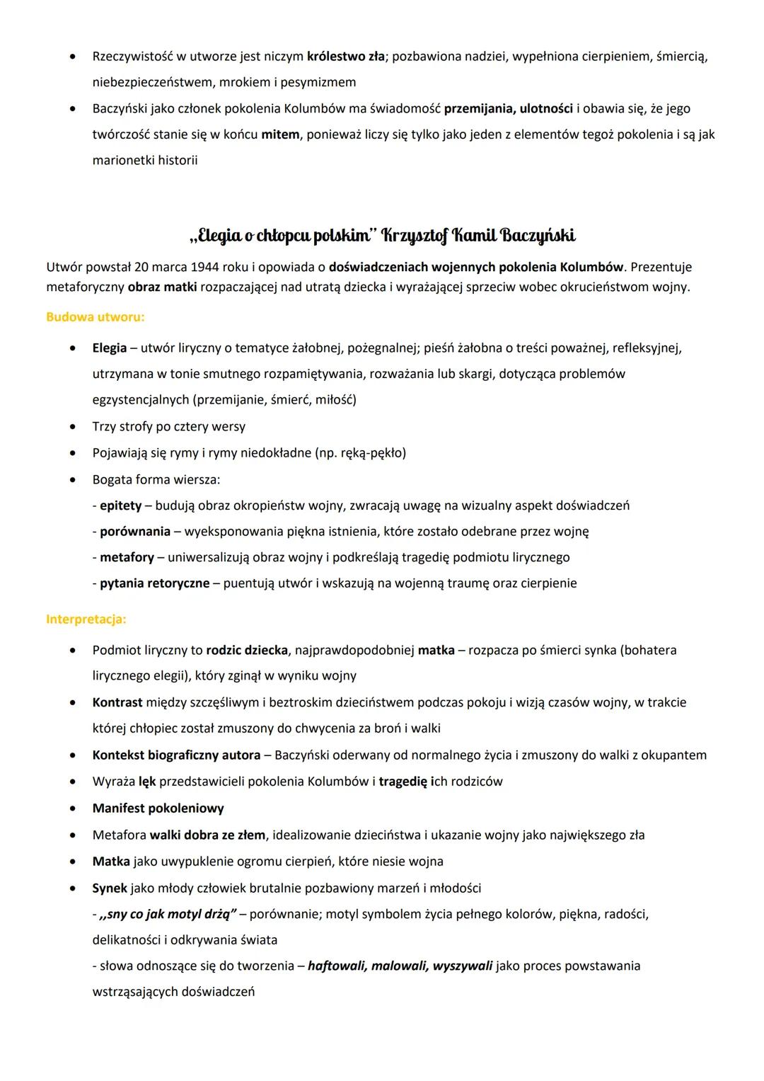 # Kolumbowie
Określenie młodzieży polskiej urodzonej około roku 1920, dla której
przeżyciem pokoleniowym była II wojna światowa; nawiązuje