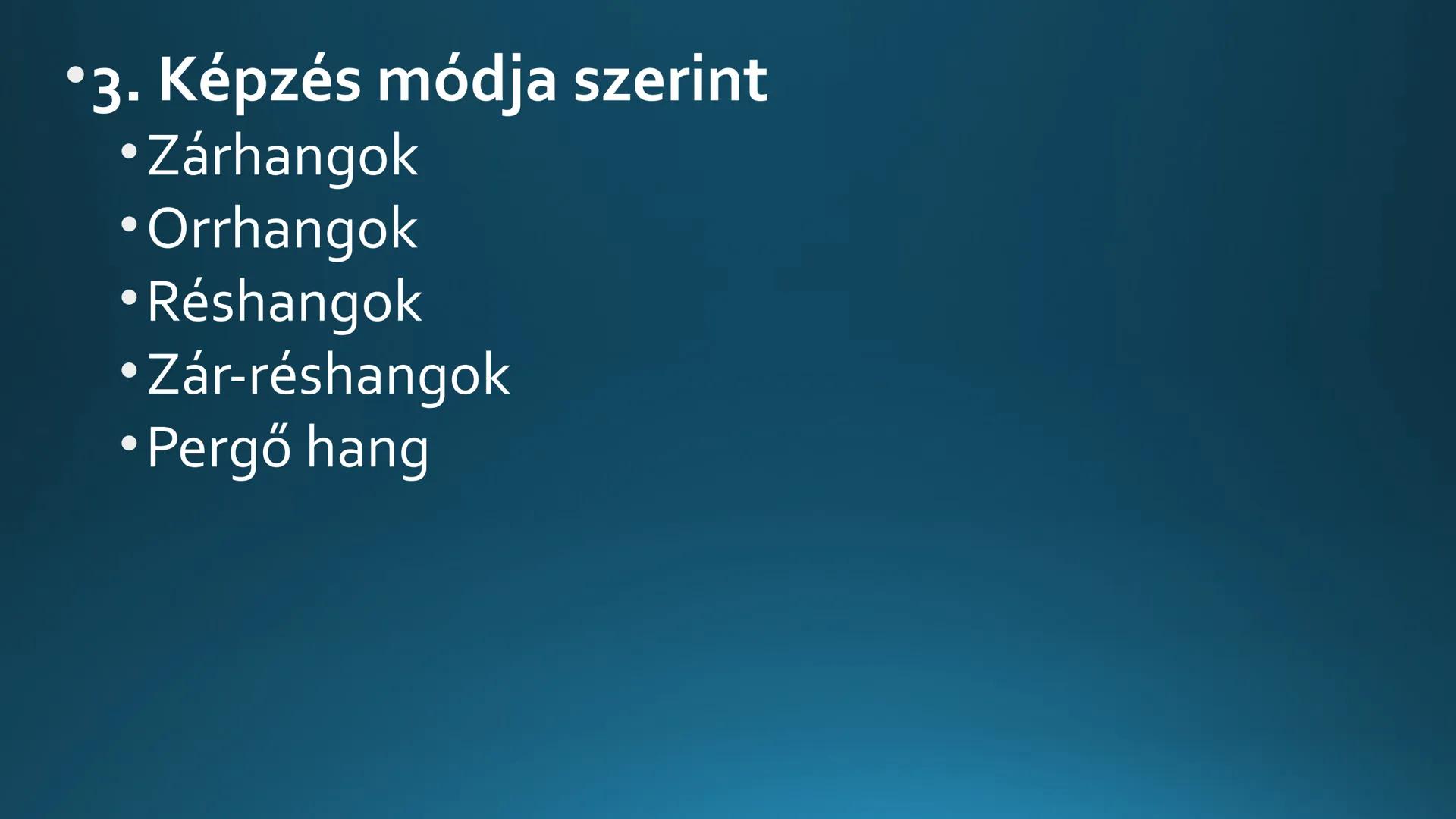 # A mássalhangzók és a mássalhangzótörvények # Mássalhangzók
* 17 db
* Keletkezésük:
* Tüdőből kiáramló levegő akadályba ütközik - Csoporto