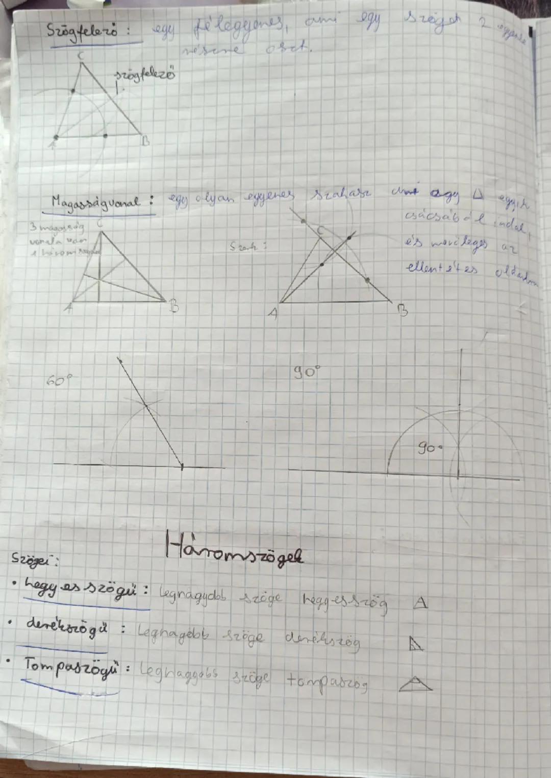 GEOMETRIAL
FOGALMAK
• P pont:
e egyens:
Q befel egyenes:
AB szakasz
e
Q
B
• sihidom:
sokszög:
•felsir
$1^\circ=60^1$
Azd hegy esszög