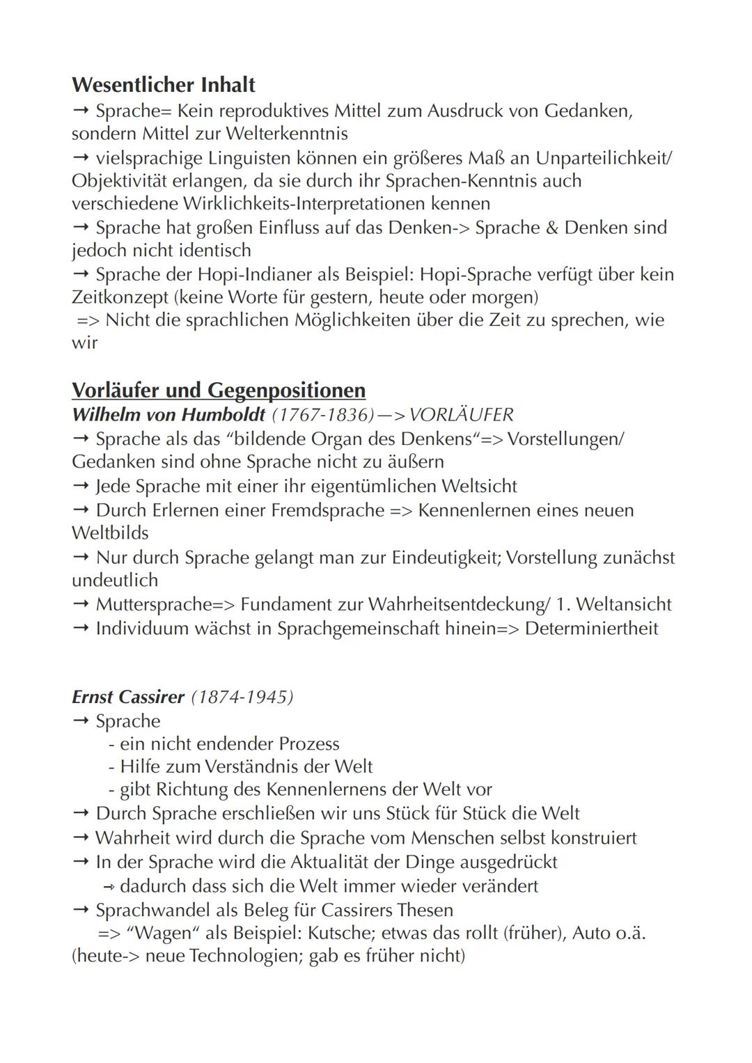 # Sapir-Whorf-Hypothese
=>Linguistische Hypothese zum Zusammenhang von Sprache und
Denken
- Benjamin Lee Whorf (1897-1941)
- Edward Sapir (
