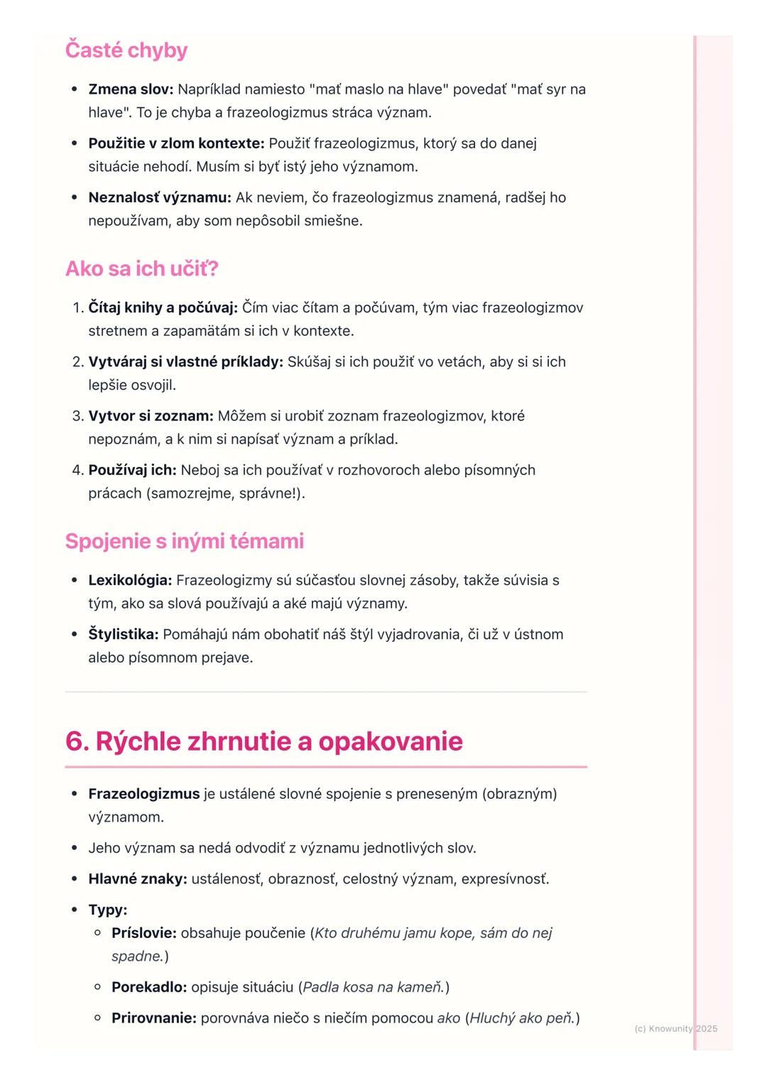 # Frazeologizmy
## 1. Úvod do frazeologizmov
Frazeologizmy sú super dôležitá časť slovenského jazyka, lebo robia našu reč
bohatšou a zaují